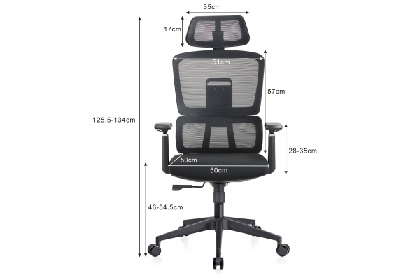 Fotel biurowy K23 COMFORTA CZARNY